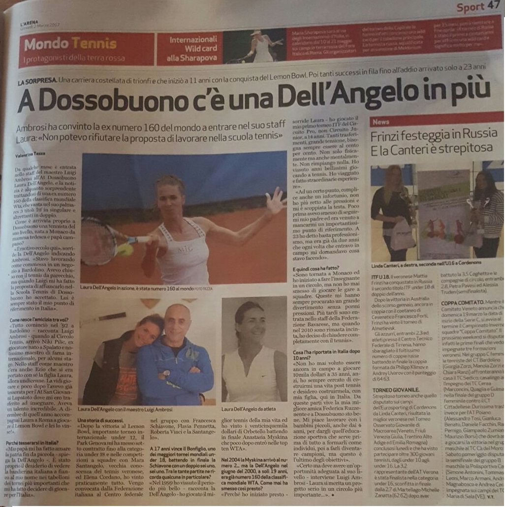 Dell Angelo Tennis articolo