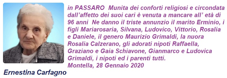 2020 01 28 Ernestina Carfagno