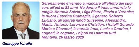 2020 03 26 Giuseppe Varallo