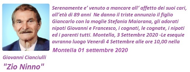 2020 09 03 Giovanni Cianciulli