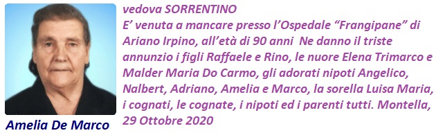 2020 10 29 Amelia De Marco