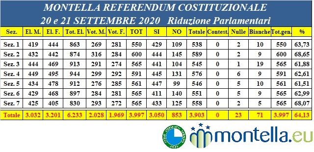 REFERENDUM VOTI