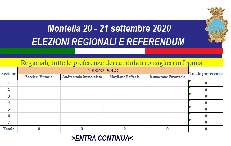 REGIONALI SITO