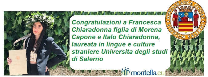 Chiaradonna Francesca orizz Laurea Montella