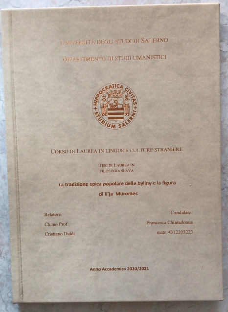 Chiaradonna Francesca tesi Laurea Montella