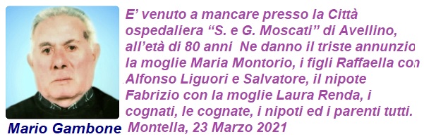 2021 03 23 Mario Gambone