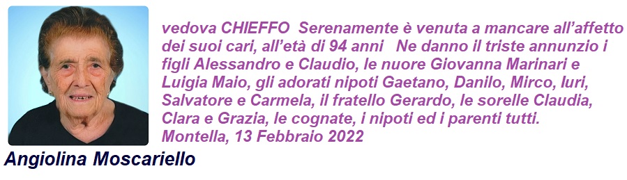 2022 02 13 Angiolina Moscariello