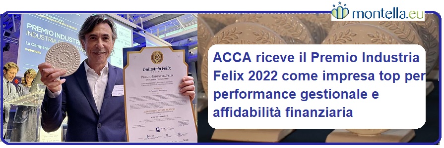 ACCA riceve il Premio Industria Felix 2022