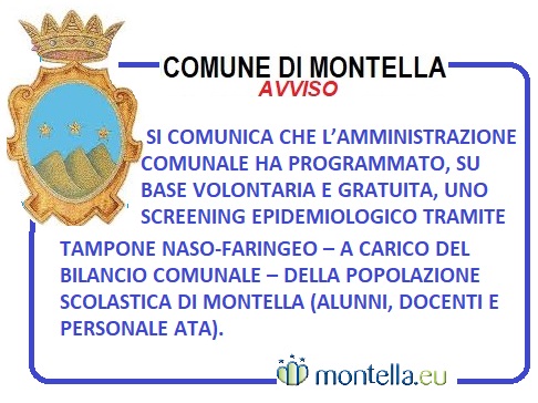2022 01 13 B AVVISO comune Montella