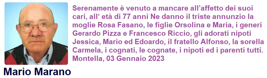 2023 01 03 Mario Marano