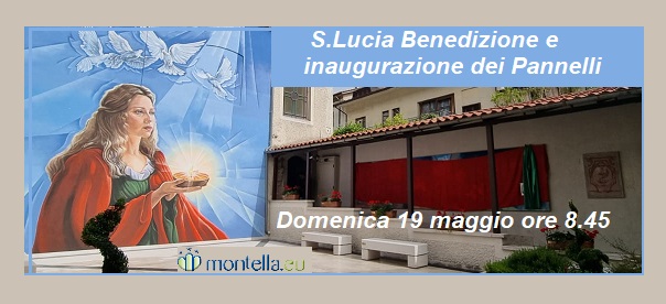 Benedizione e l'inaugurazione dei nuovi pannelli della piazzetta Santa Lucia