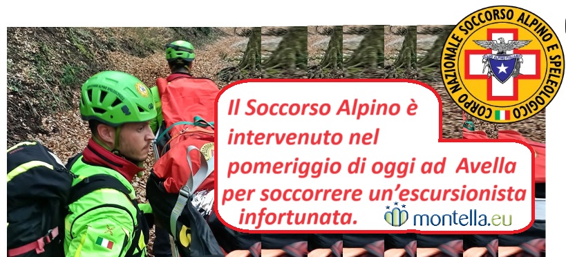 Il Soccorso Alpino nel pomeriggio di oggi è intervenuto ad Avella (Av) per soccorrere un’escursionista infortunata.
