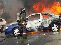 Auto in Fiamme Montella
